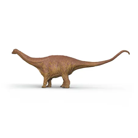 Figura de brontosaurio de juguete Schleich pintada a mano con detalles realistas