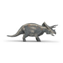 Figura realista de dinosaurio Triceratops de Schleich pintada a mano para juego educativo y coleccionistas.
