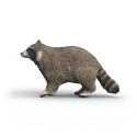 Figura de mapache de juguete Schleich pintada a mano con detalles realistas
