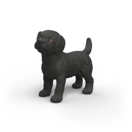 Figura de juguete de cachorro de Labrador Retriever negro Schleich