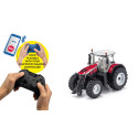 Tractor a escala 1:32 Massey Ferguson 9S con control Bluetooth y faros LED
