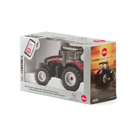 Tractor a escala 1:32 Massey Ferguson 9S con control Bluetooth y faros LED