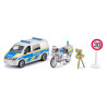 VW T6 con motocicleta policial BMW