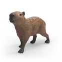 Figura de juguete de capibara Schleich pintada a mano con detalles realistas para coleccionistas y niños.