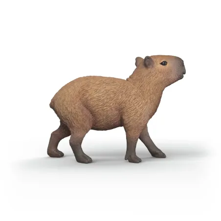 Figura realista de capibara Schleich pintada a mano para coleccionistas y niños