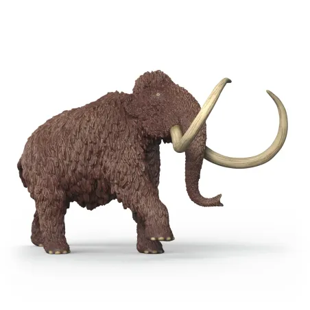 Figura realista de mamut de juguete Schleich con colmillos y pelaje detallado
