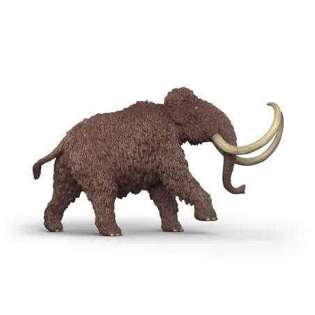 Figura realista de mamut de juguete Schleich con colmillos y pelaje detallado