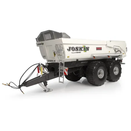 Remolque agrícola Joskin Trans-KTP 22/50 edición limitada blanca a escala 1:32