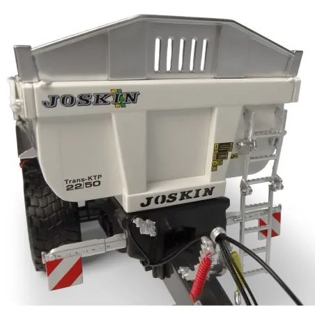Remolque agrícola Joskin Trans-KTP 22/50 a escala 1:32, edición limitada en color blanco.