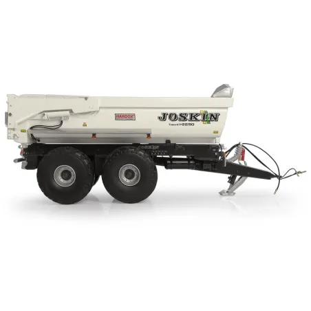 Remolque agrícola Joskin Trans-KTP 22/50 a escala 1:32, edición limitada en color blanco.