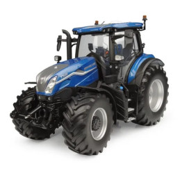 Tractor a escala 1:32 New Holland T7.225 Blue Power de metal para coleccionistas.