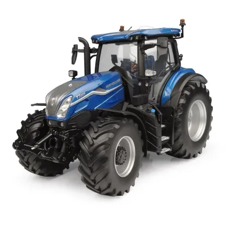 Tractor a escala 1:32 New Holland T7.225 Blue Power de metal para coleccionistas.