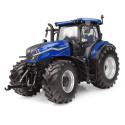 Réplica a escala 1:32 del tractor New Holland T7.210 Dynamic Blue de metal azul.