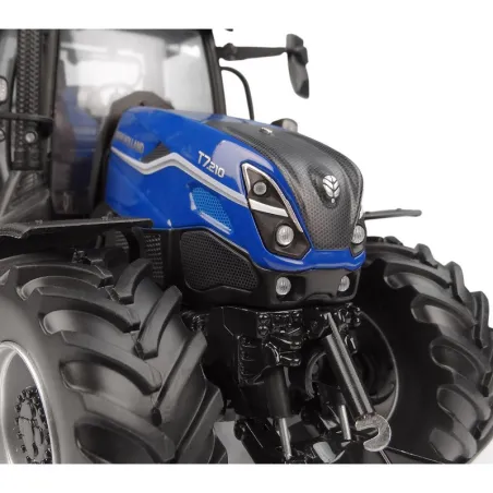 Réplica a escala 1:32 del tractor New Holland T7.210 Dynamic Blue 2026 en metal azul.