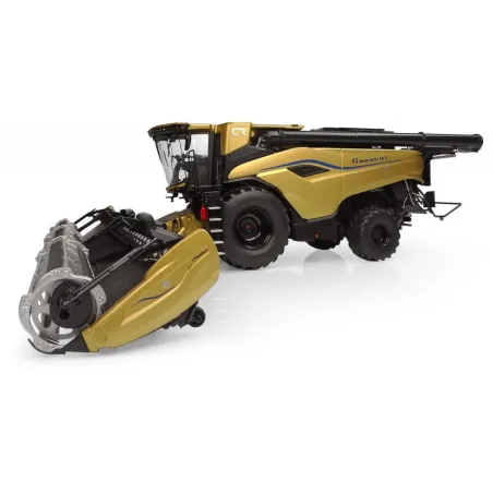 Réplica a escala 1:32 de la cosechadora New Holland CR11 Edición Oro en metal para coleccionistas.