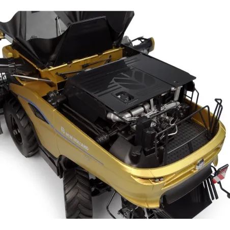 Réplica a escala 1:32 de la cosechadora New Holland CR11 Edición Oro en metal para coleccionistas.