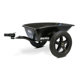 Remolque BERG Rally para kart de pedales infantil resistente y seguro para juegos al aire libre.