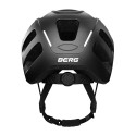 Casco de ciclismo BERG talla M con ventilación, red anti-insectos y detalles reflectantes para seguridad vial.