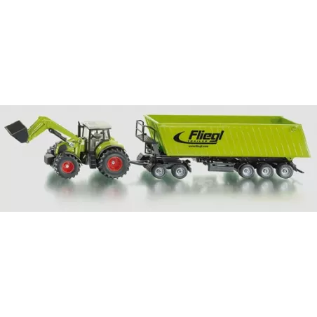 Tractor Claas con remolque Fliegl - Escala 1:50