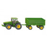 John Deere con remolque