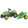 Tractor verde remolque