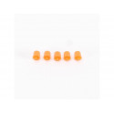 5 luces de emergencia de color naranja