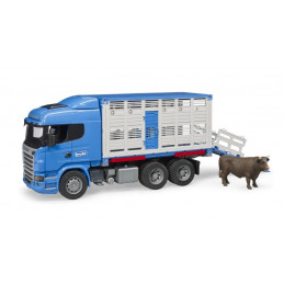 Scania R-Serie - LKW transporte de ganado con buey - escala 1:16