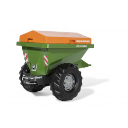 Abonadora de juguete Amazone Rolly Toys para tractor de pedales infantil con esparcidor giratorio.