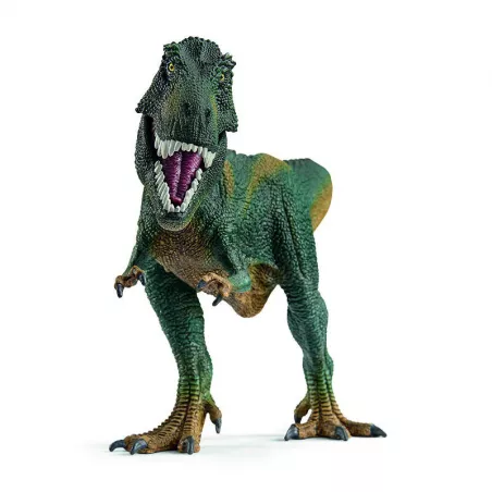 Figura de Tiranosaurio Rex de Schleich, juguete detallado y realista del dinosaurio depredador jurásico.