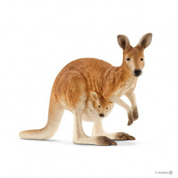 Figura de juguete de canguro realista de Schleich para juego creativo y coleccionistas