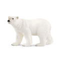 Figura realista de oso polar Schleich, juguete educativo pintado a mano
