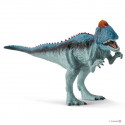 Figura de dinosaurio Cryolophosaurus de Schleich con mandíbula móvil y detalles realistas pintados a mano.