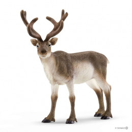 Figura de reno de juguete Schleich con detalles realistas para coleccionistas y niños.