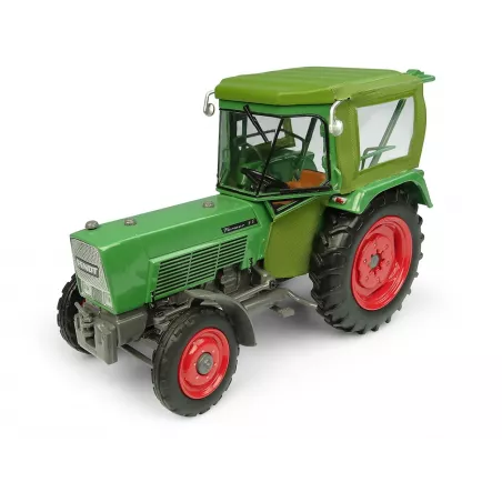 Réplica a escala 1:32 de metal del tractor clásico Fendt Farmer 5S con cabina Peko y diseño 2WD.