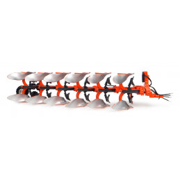 Réplica en miniatura de metal del arado Kubota RM3005V a escala 1:32 de Universal Hobbies para coleccionistas.
