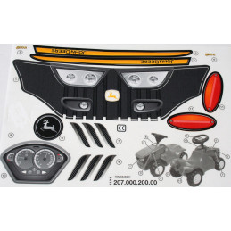 Pegatina oficial Minitrac John Deere de Rolly Toys para personalizar tractor de juguete.