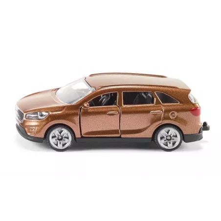 Coche de juguete Kia Sorento en miniatura de metal y plástico con puertas que se abren