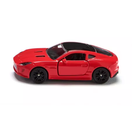 Coche de juguete Jaguar F-Type R en miniatura de metal con puertas que se abren.
