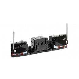 AGRIbumper metálico negro a escala 1:32 para tractores de colección WIKING.
