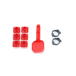 Set de accesorios Bruder escala 1:16 para vehículos de juguete de construcción y granja.