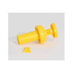 Bomba de agua de juguete Bruder escala 1:16 de plástico resistente para construcción.