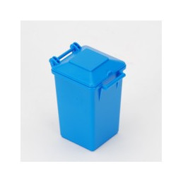 Cubo de basura azul de juguete Bruder escala 1:16 para camiones de reciclaje