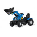 Tractor de pedales Rolly Farmtrac New Holland T7 con pala cargadora delantera funcional para niños de 3 a 8 años.