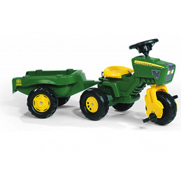 Triciclo con remolque John Deere a pedales