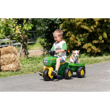 Triciclo con remolque John Deere a pedales