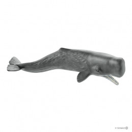 Figura de juguete de cachalote Schleich con detalles realistas de vida marina