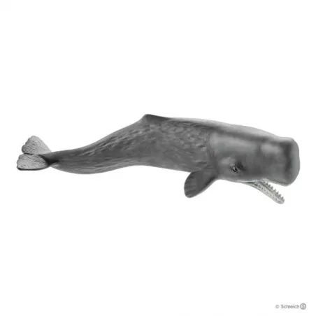 Figura de juguete de cachalote Schleich con detalles realistas de vida marina