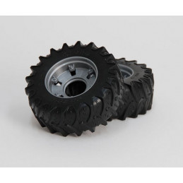 Ruedas delanteras de repuesto Bruder para tractor Case IH Optum 300 CVX a escala 1:16.