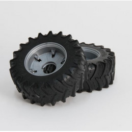 Ruedas traseras de repuesto para tractor Bruder Optum 300 CVX a escala 1:16.