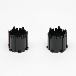 Adaptador pequeño a escala 1:16 para vehículos de juguete Bruder, ideal para conectar remolques e implementos.